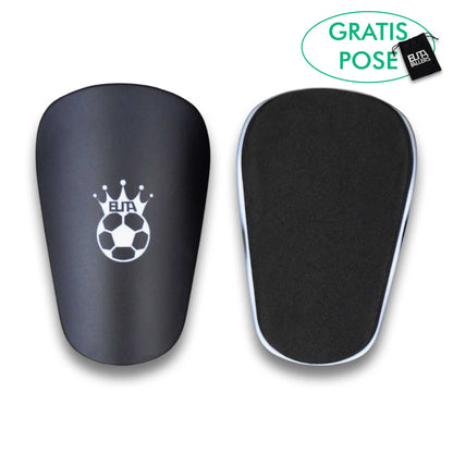 Mini Små Benskinner Mini Shin Pads Til Fodbold Football Soccer Lightweight Sort Black 10x6cm 2.0