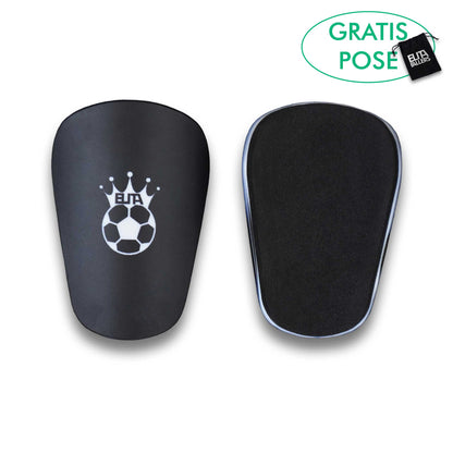 Mini Små Benskinner Mini Shin Pads Til Fodbold Football Soccer Lightweight Sort Black 8.3x5.5cm 2.0